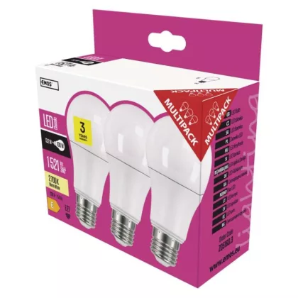 EMOS ZQ5160.3 LED fényforrás CLS A60 14W 1521lm E27 230V 2700K A+ 3DB