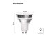 EMOS ZQ8E18 LED izzó Classic MR16 ezüst/ GU10 / 3 W (32 W) / 345 lm / Természetes fehér