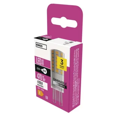 #LED CLS JC DIM 4,2W(40W) 470 lm G9 NW