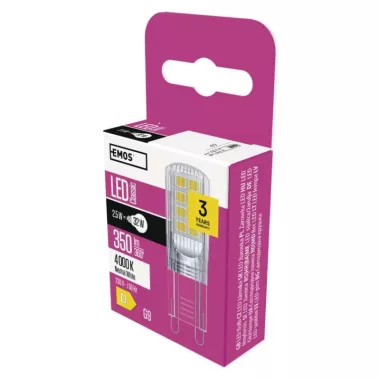 EMOS ZQ9536 LED izzó Classic JC / G9 / 2,5 W (32 W) / 350 lm / természetes fehér