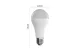 EMOS ZQW516R LED izzó GoSmart A65 / E27 / 14 W (94 W) / 1 400 lm / RGB / dimmelhető / WiFi