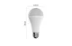 EMOS ZQZ516R LED izzó GoSmart A65 / E27 / 14 W (94 W) / 1 400 lm / RGB / dimmelhető / Zigbee - 3