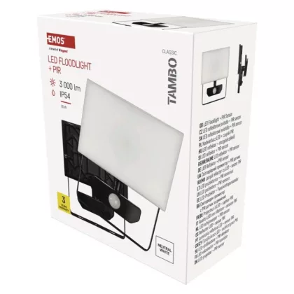 EMOS ZS2932 LED REFLEKTOR TAMBO 30W 3000LM PIR