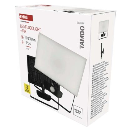 EMOS ZS2942 LED REFLEKTOR TAMBO 50W 5000LM PIR