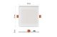 EMOS ZV2142 LED PANEL süllyeszthető 15W 220-240V 4000K 1180lm IP65 A+