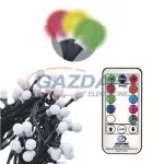   EMOS ZY1602T karácsonyi fényfüzér CHERRY 30M, 300LED, IP44, időzítő, hideg fehér