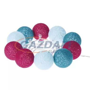 EMOS ZY1965 HOME DECO fényfüzér CÉRNALABDA TAVASZ 1M, 10LED, 2xAA, időzítő, meleg fehér EMOS ZY1965 HOME DECO fényfüzér CÉRNALABDA TAVASZ 1M, 10LED, 2xAA, időzítő, meleg fehér