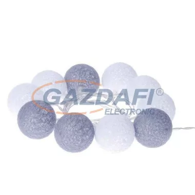 EMOS ZY1966 HOME DECO fényfüzér CÉRNALABDA TÉL 1M, 10LED, 2xAA, időzítő, meleg fehér EMOS ZY1966 HOME DECO fényfüzér CÉRNALABDA TÉL 1M, 10LED, 2xAA, időzítő, meleg fehér