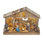   EMOS ZY2101 karácsonyi dekoráció BETLEHEN 26x19cm 5LED, 3xAA, időzítő, FEHÉR, meleg fehér