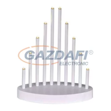 EMOS ZY2107 HOME DECO GYERTYA ÁLLVÁNY FEHÉR 20x24.5cm, 10LED, IP20, 3xAA, meleg fehér EMOS ZY2107 HOME DECO GYERTYA ÁLLVÁNY FEHÉR 20x24.5cm, 10LED, IP20, 3xAA, meleg fehér