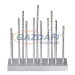   EMOS ZY2108 HOME DECO GYERTYA ÁLLVÁNY EZÜST 25x28.5cm, 19LED, IP20, 3xAA, meleg fehér