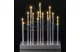 EMOS ZY2108 HOME DECO GYERTYA ÁLLVÁNY EZÜST 25x28.5cm, 19LED, IP20, 3xAA, meleg fehér