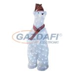   EMOS ZY2123T karácsonyi dekoráció JEGESMACKÓ 28x80cm 160LED, IP44, időzítő, hideg fehér