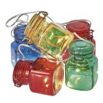   EMOS ZY2132 HOME DECO fényfüzér színes ÜVEGCSÉK 1.5M, 18LED, 3xAA, időzítő, meleg fehér