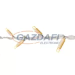   EMOS ZY2155 CONNECT PROFI - karácsonyi fényfüzér 5M, 50LED, IP44, FEHÉR KÁBEL, meleg fehér