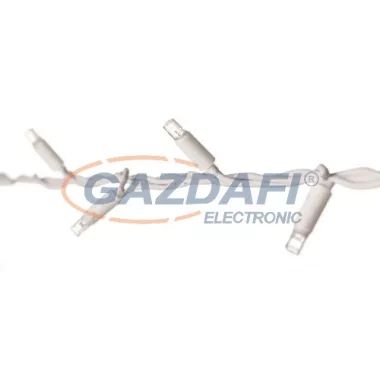 EMOS ZY2156 CONNECT PROFI - karácsonyi fényfüzér 5M, 50LED, IP44, FEHÉR KÁBEL, hideg fehér