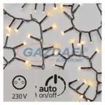   EMOS ZY2180T karácsonyi fényfüzér SÜNI 4M, 200LED, IP44, időzítő, meleg fehér