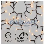   EMOS ZY2184T karácsonyi fényfüzér SÜNI 4M, 200LED, IP44, időzítő, vintage