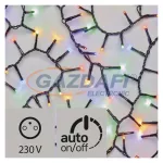   EMOS ZY2186T karácsonyi fényfüzér SÜNI 4M, 200LED, IP44, időzítő, színes
