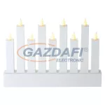   EMOS ZY2210 HOME DECO GYERTYA FEHÉR 25x16.5cm 9LED, 3xAA, időzítő, meleg fehér