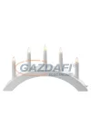 EMOS ZY2217 HOME DECO GYERTYA ÁLLVÁNY FEHÉR 38x20cm, 5xE10, IP20, 230V, meleg fehér