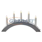   EMOS ZY2218 HOME DECO GYERTYA ÁLLVÁNY FEHÉR 38x20cm, 5xE10, IP20, 230V, meleg fehér