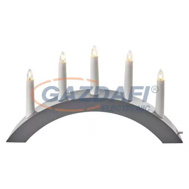 EMOS ZY2218 HOME DECO GYERTYA ÁLLVÁNY FEHÉR 38x20cm, 5xE10, IP20, 230V, meleg fehér