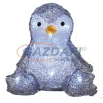   EMOS ZY2348 Karácsonyi dekoráció LED pingvin 20x20 cm, 20LED, 3xAA, IP20, időzítő, hideg fehér