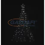   EMOS ZY2361T Karácsonyi fényfüzér + csillag, 180cm, 180LED, IP44, 230V, hideg fehér