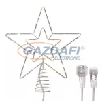   EMOS ZY2379 Karácsonyi dekoráció, csillag csúcsdísz, 30 db LED, meleg fehér, IP44