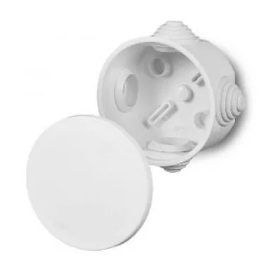 ELEKTRO-PLAST EP-0240-04 kötődoboz 4 kúpos kábelbevezetővel, 65x35mm, szürke, IP44