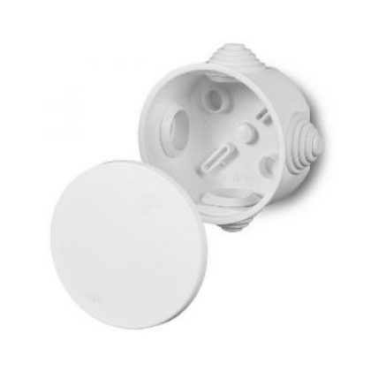   ELEKTRO-PLAST EP-0240-04 kötődoboz 4 kúpos kábelbevezetővel, 65x35mm, szürke, IP44