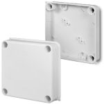   ELEKTRO-PLAST EP-0251-04 junction box with smooth side wall, 135x135x58mm, gray, IP55