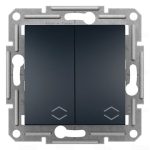 SCHNEIDER EPH0600171 ASFORA Kettős váltókapcsoló, rugós bekötés, antracit (106+6)