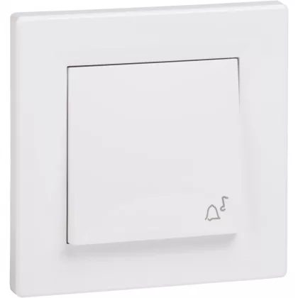   SCHNEIDER EPH0800221 ASFORA Egypólusú nyomókapcsoló, csengő - IP44, fehér