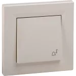   SCHNEIDER EPH0800223 ASFORA Egypólusú nyomókapcsoló, csengő - IP44, bézs