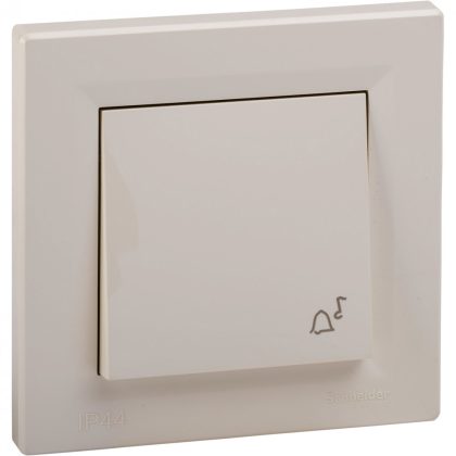   SCHNEIDER EPH0800223 ASFORA Single-pole pressure switch, bell - IP44, beige
