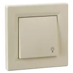   SCHNEIDER EPH0900223 ASFORA Single pole pressure switch, light signal - IP44, beige