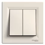   SCHNEIDER EPH1300123 ASFORA Redőnynyomó, rugós bekötés, bézs