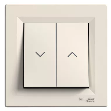 SCHNEIDER EPH1300523 ASFORA Redőnykapcsoló, rugós bekötés, bézs