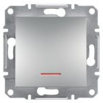   SCHNEIDER EPH1430361 ASFORA Egypólusú kapcsoló, jelzőfényes, csavaros bekötés, 16A, alumínium