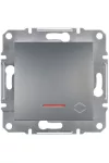 SCHNEIDER EPH1500162 ASFORA Váltókapcsoló, jelzőfényes, rugós bekötés, acél