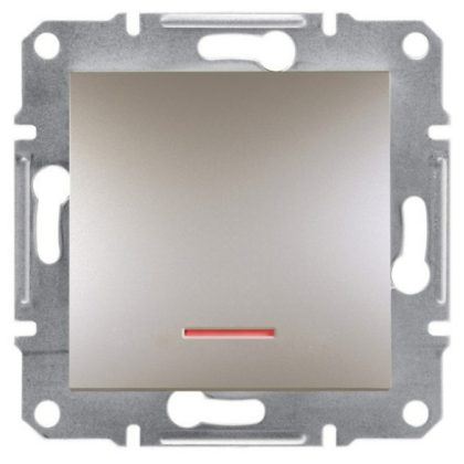   SCHNEIDER EPH1600369 ASFORA Single-pole pressure switch, with indicator light, screw connection, bronze