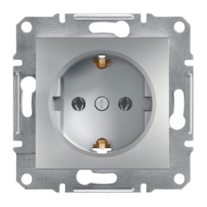   SCHNEIDER EPH2900261 ASFORA 2P + F socket with child protection, screw, aluminum