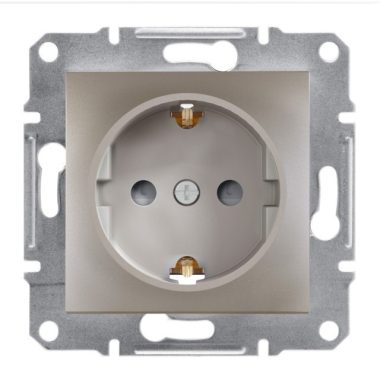 SCHNEIDER EPH2900269 ASFORA 2P+F dugalj csatlakozóaljzat, gyermekvédelemmel, csavaros, bronz