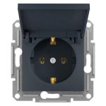   SCHNEIDER EPH3100171 ASFORA 2P+F dugalj csatlakozóaljzat, csapfedeles, csavaros, antracit