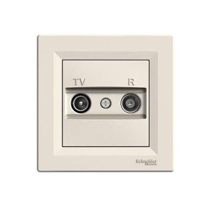   SCHNEIDER EPH3300123 ASFORA TV/R aljzat, végzáró, 1 dB, bézs
