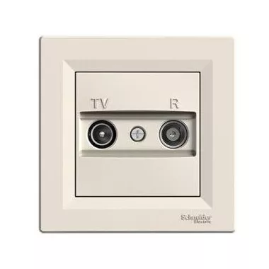 SCHNEIDER EPH3300323 ASFORA TV/R aljzat, átmenő, 8 dB, bézs