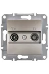 SCHNEIDER EPH3300369 ASFORA TV / R socket, through, 8 dB, bronze