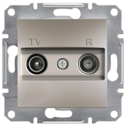   SCHNEIDER EPH3300369 ASFORA TV / R socket, through, 8 dB, bronze